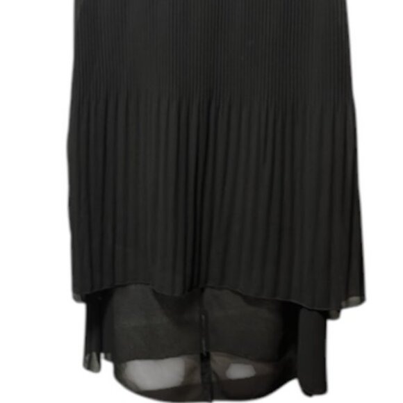 Peruzzi black pleated layered tank top size 36 - Picture 2 of 5